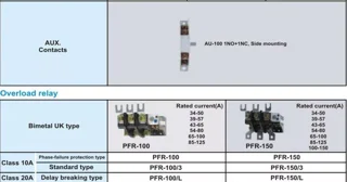کنتاکتور پارس فانال، 150 آمپر، 75 کیلووات، بوبین 110-۳۸0 AC ، مدل PFC-150