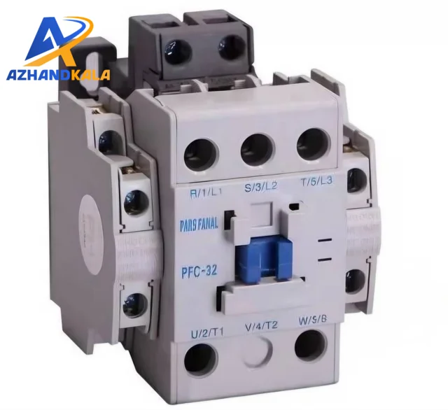 کنتاکتور پارس فانال، 40 آمپر، 18.5 کیلووات، بوبین های خاص DC ، مدل PFD-40