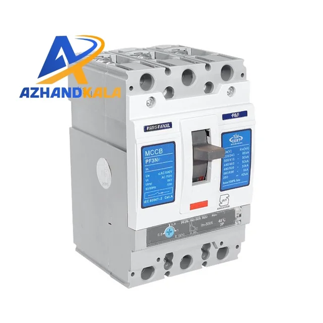 کلید اتوماتیک قابل تنظیم 500 آمپر پارس فانال مدل PF3N-Adj-630