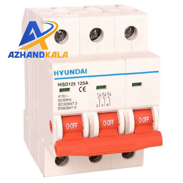 کلید خشک هیوندای (HYUNDAI) سه پل‌ ۱۰۰ آمپر، سری HiSD125