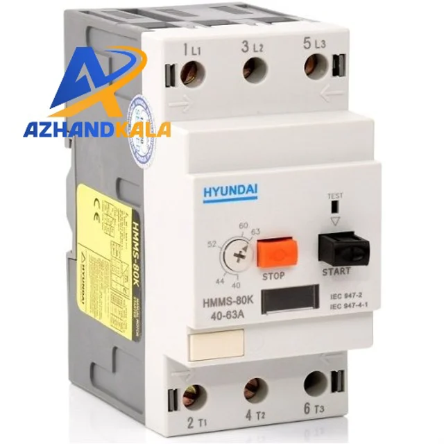 راه انداز موتور (کلید حرارتی) MPCB هیوندای (HYUNDAI) ۲۵ تا ۴۰ آمپر، HMMS-80K