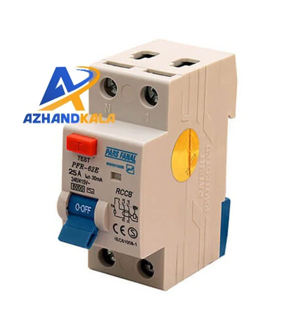 کلید محافظ جان الکترونیکی دو پل ۳۲ آمپر پارس فانال مدل PFR-E