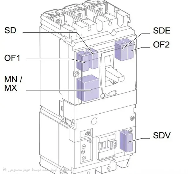 کلید اتوماتیک، اشنایدر 630 آمپر، 70 کیلو آمپر الکترونیکی سری NSX630 H