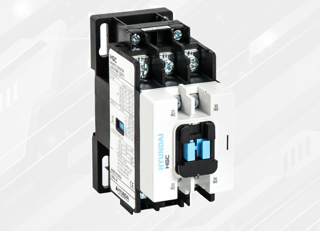 کنتاکتور 25 آمپر هیوندای بوبین های خاص DC توان 11کیلووات