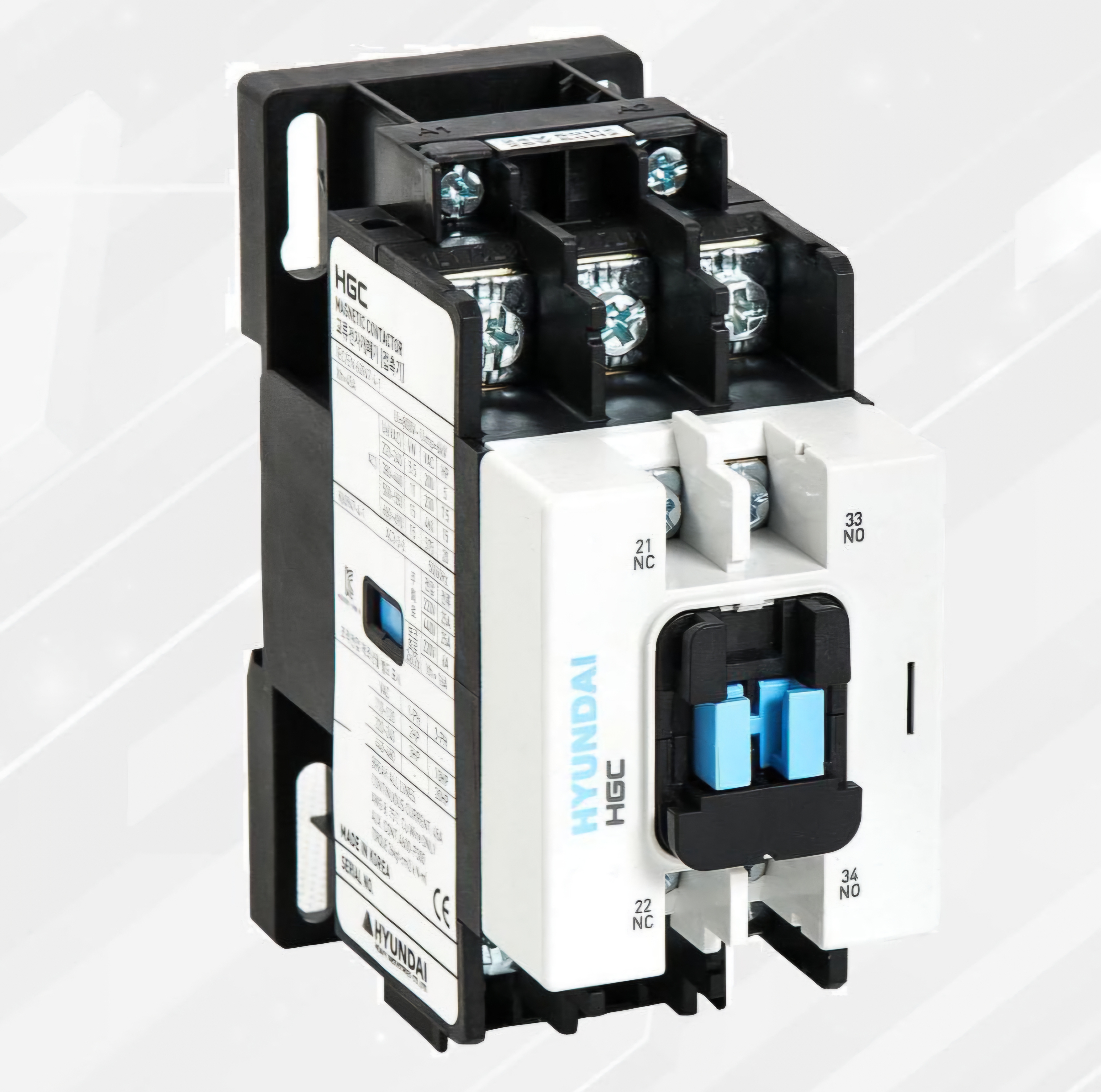 کنتاکتور 50 آمپر هیوندای بوبین‌های خاص AC توان 22کیلووات