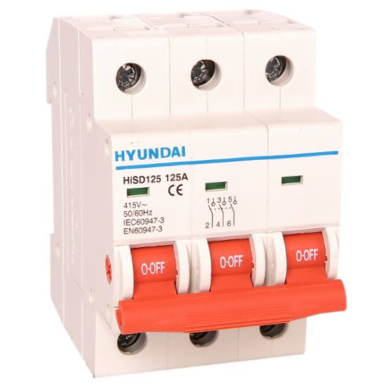 کلید خشک هیوندای (HYUNDAI) سه پل‌ 40 آمپر، سری HiSD125